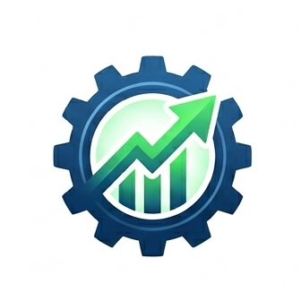 Set of icons related to energy, finance, and construction on a white background